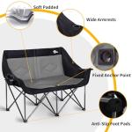 Bolosy Heavy Duty 2-Person Folding Loveseat Chair