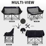 Bolosy Heavy Duty 2-Person Folding Loveseat Chair