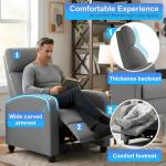 Grey Recliner Chair for Home Theater Seating