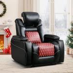 Electric Recliner Chair with USB Ports and Cup Holders