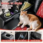 Electric Recliner Chair with USB Ports and Cup Holders