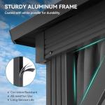 YITAHOME 10x10ft Hardtop Gazebo with Curtains