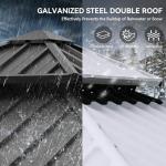 YITAHOME 10x10ft Hardtop Gazebo with Curtains