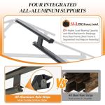 GARTOO 11’x13’ Wooden Patio Gazebo with Vented Roof