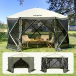 VEVOR 12x12ft Pop Up Gazebo with Netting