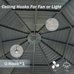 Domi 13x13FT Octagonal Hardtop Gazebo with Screens