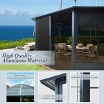 Domi 13x13FT Octagonal Hardtop Gazebo with Screens