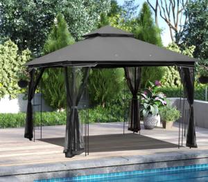ECOTOUGE 10'x10' Heavy Duty Outdoor Gazebo