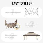 CROWN SHADES 13x13 Pop Up Gazebo Tent