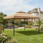 Beige Replacement Canopy for Erommy 10' x 12' Gazebo