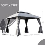 Grand Patio 10x13 Soft Top Gazebo with Curtains