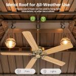 Breezestival 10x12FT Hardtop Gazebo, Metal Frame with Double Galvanized Steel Roof, Permanent Outdoor Pergola with Curtains and Netting Included for Backyard, Patio, Lawn and Garden, Brown