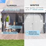AECOJOY 14' x 10' Hard Top Patio Gazebo