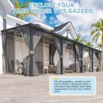 AECOJOY 14' x 10' Hard Top Patio Gazebo