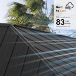 Modern Shade Tranquil Grove Wood Gazebo 12' x 16', Hardtop Gazebo Permanent with Galvanized Steel Roof, Cedar Outdoor Gazebo with Sturdy Hooks for Garden, Backyard, Patio and Deck