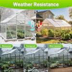 Quibbay 8-Pack UV Protected Polycarbonate Panels