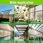 Quibbay 8-Pack UV Protected Polycarbonate Panels