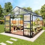 AMERLIFE 10x12 FT Heavy Duty Polycarbonate Greenhouse