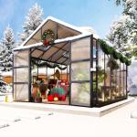 AMERLIFE 10x12 FT Heavy Duty Polycarbonate Greenhouse