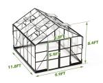 AMERLIFE 10x12 FT Heavy Duty Polycarbonate Greenhouse
