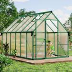 CABIHOME 8x12 FT Polycarbonate Greenhouse with Vent