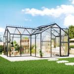 AMERLIFE 16.8 FT Walk-In Polycarbonate Greenhouse