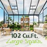 AMERLIFE 12x10 Hybrid Polycarbonate Greenhouse with Vents