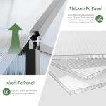 AirWire 6x7.5 FT Outdoor Polycarbonate Greenhouse