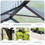 AMERLIFE 16.8 FT Walk-In Polycarbonate Greenhouse