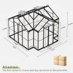 AMERLIFE 12x10 Hybrid Polycarbonate Greenhouse with Vents