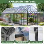 CDCASA 10x36 FT Outdoor Polycarbonate Greenhouse