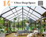 AMERLIFE 12x13.5 FT Polycarbonate Walk-In Greenhouse