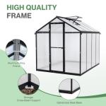 Aoodor 6x8 Ft Walk-in Polycarbonate Greenhouse