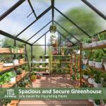 AirWire 6x7.5 FT Outdoor Polycarbonate Greenhouse