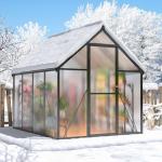 AirWire 6x7.5 FT Outdoor Polycarbonate Greenhouse