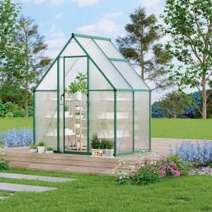 ActiveTrail 6x4FT Heavy Duty Polycarbonate Greenhouse