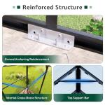 Jocisland 8x10 Ft Polycarbonate Greenhouse with Aluminum Frame