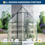 ActiveTrail 6x4FT Heavy Duty Polycarbonate Greenhouse