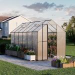 Kingdura 6x12ft Outdoor Polycarbonate Greenhouse