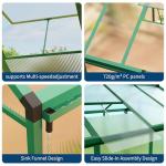 Garvee 8x10 ft Polycarbonate Greenhouse with Vent
