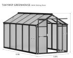 Takywep 6x10FT Heavy-Duty Outdoor Polycarbonate Greenhouse