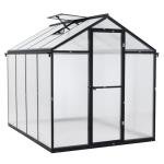 Aoodor 6x8 Ft Walk-in Polycarbonate Greenhouse