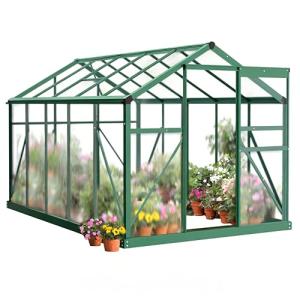 Vingli 6x10FT Heavy Duty Polycarbonate Greenhouse