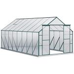 Outsunny 16' x 8' Walk-in Polycarbonate Greenhouse