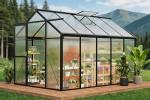 Takywep 6x10FT Heavy-Duty Outdoor Polycarbonate Greenhouse