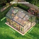 8x10FT Heavy Duty Polycarbonate Greenhouse Kit