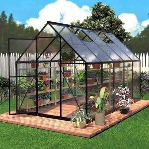 HOOYEAH 6x10 FT Outdoor Polycarbonate Greenhouse