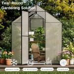 Kingdura 6x12ft Outdoor Polycarbonate Greenhouse