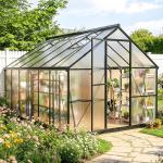 Polar Aurora 8x12 FT Walk-In Polycarbonate Greenhouse