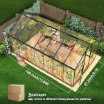 Wanan 8x14FT Outdoor Polycarbonate Greenhouse